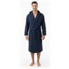 Ruoccohome Accappatoio Microspugna con Cappuccio, 100% Puro Cotone 280 gr/mq, Salvaspazio con Tasche e Cintura, Leggero per Palestra, Viaggi e Piscina, Taglie dalla S alla 5XL (Calibrate)