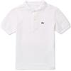 Lacoste Lcb Non-Organic Petit Pique Polo per bambini (confezione da 1), bianco, 4 Anni