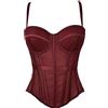 Woboren donna con reggiseno paillettes bustier crop top per feste Clubwear reggiseno slim gilet costume
