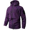 uxxnjfg Giacca da Uomo Bomber Impermeabile Casual Vestiti Inverno Uomo Taglie Forti da Lavoro Softshell Giacca Antipioggia Abbigliamento Estiva Moto Jacket(Viola,3XL)