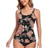 WOWENY Tankini Pezzi di sopra Donna, Costume da Bagno Elegante, Imbottito, Estivo, da Spiaggia, Sportivo e per Il Tempo Libero (Solo Pezzi sopra Tankini)