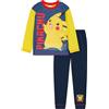 Pokémon Pigiama Pokémon, per ragazzi o ragazze con Pikachu, età da 5 a 13 anni, Blu, 9-10 Years