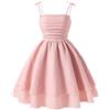 Generico Abiti da Bambina Ragazza Senza Manica Spalline Elegante Vestito Estivo A-Line Abito da Principessa Tinta Unita Vestitos Bambina Vestiti Casual per Bambine Ragazze 8-12 Anni