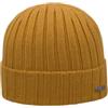 Melegari Berretto Cuffia Beanie Trento | 100% Cashmere | Made in Italy | Unisex (Giallo ocra)