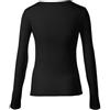 Cotonella 3 Pezzi Maglia Girocollo 3503 Manica Lunga Caldo Cotone, Cotone Caldo Donna Nero XXL