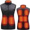 Generico Gilet Riscaldato da Donna, 9 Zone Gilet Riscaldante Elettrico Leggero 3 Regolabile Temperature Giubbotto Termico Lavabile per Sci Pesca Trekking Campeggio