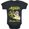 Anthrax Kids - Worship Milk Unisex Body nero 100% cotone