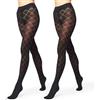 Merry Style Set da 2 Collant Opachi Donna MS 328 60 DEN (Nero/Nero, XL)