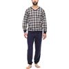Timone Pigiama Uomo Lungo TI30-107 (Quadri1 Marino, XXL)