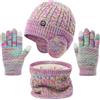Cheerful Mario Inverno Set di Cappello Scaldacollo e Guanti per Bambina Bambino Multicolor