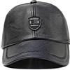 DongBao Berretto da Baseball con Visiera in PU Pelle Calda Invernale Uomo Donna Cappello da Sole Regolabile