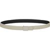 Armani Exchange Cintura da donna Sustainable, reversibile, logo buckle Plate Belt, MIRAGE/BLACK, 75, Mirage/nero, 75 cm