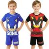Get Trend Sonic The Hedgehog Pigiama Bambino 5-12 Anni, 2 Pacco Pigiami Estivi Bambini Manica Corta, Abbigliamento da Casa Traspirante, Idee Regalo Ragazzo (9-10 Anni, Blu/Rosso Sonic, 2 Pack)