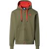 NORTH SAILS Felpa Hoodie Uomo in Cotone Organico con Zip e Logo Applicato