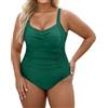 Generico Costume Intero Donna Curvy Costumi Interi Donna da Bagno Bianco Tg. 50 con Volant Contenitivi Nero Abbigliamento Acquagym Sostegno Seno Scollato Taglie Forti XS Mestruale Modellanti Triangolo Piscina
