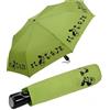 Doppler Mini ombrello tascabile on-to automatico Cats, lime, 98 cm, Gatto femminile