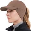GADIEMKENSD Women's Winter Reflective Fleece Ponytail Hat with Drop Down Ear Warmer for Outdoor Activity cap