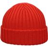 Melegari Berretto Cuffia di Pura Lana Milano | Essenziale e Fatta per durare | Unisex | Made in Italy (IT, Numero, 59, 62, Rosso)