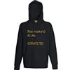 le herisson Felpa Scritta Simpatica Non CURARTI di Me CURATI TU - Regalo SIMAPATICOLH-00575-M-Uomo-bianca