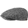 Stetson Hatteras Berretto con Visiera Pregiato Unisex 100% Lana Vergine Coppola con Fodera in Cotone Autunno/Inverno