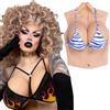 ALZRGORA Silicone Seni Piastra di Seno Mezzo Corpo Coppa C-G per Drag Queen Crossdresser Cosplay