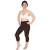 SOLIDEA Leggings Donna Modello Capri Silver Wave Corsaro | Leggings Sportivi Donna Micromassagianti, Silver Wave, Leggings (Moka, 46)