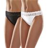 Merry Style Slip Donna MSGAB24 ((2Pack) Nero/Bianco, 44 (Taglia Produttore: M))