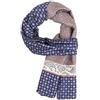 WANYING Uomo Sciarpa di Seta Lungo Doppio Strato in Seta Artificiale Casual Business Gentleman per Primavera Autunno - paisley blu scuro & color cachi