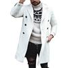 LOIJMK Cappotto invernale da uomo, spesso, caldo, lungo, tinta unita, giacca invernale, doppiopetto, stile nordico, classico, vintage, trench streetwear, da uomo alla moda