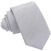 DQT Men's Plain Shantung Wedding Formal Slim Tie