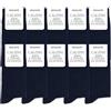 Occulto calze uomo 100% cotone pacco da 10-20 (modello: Ingo) 39-42 10 Paia | Marina