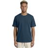 UNIDOOD Maglietta oversize 185 gsm 100% cotone pettinato uomo donna manica corta, Denim Scuro, XXL Grande