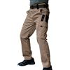 Generico Pantaloni Cargo Tattici Uomo - Tela Ripstop Antiacqua, Materiale Elasticizzato per Il Comfort, Design Leggero per Escursionismo e Lavoro(Khaki, XL)