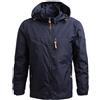 Duohropke Giacca impermeabile da uomo con cappuccio rimovibile giacca hardshell antivento giacca impermeabile impermeabile outdoor ciclismo giacca meteo uomo traspirante cappotti