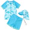 Generico Costume Bambino Maglietta Anti UV Bambino Neonato Set Mare Bambina Piscina per Neonati 3 Mesi da Bagno Anni Bimba Maglia Protezione Contenitivo Cappellino Telo Bambini Indumenti Costumi E Ragazzi