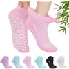 LOFIR Calzini Corti Antiscivolo Donna: Calze Diabetici Estivi Traspiranti Anti Odore senza Elastico senza Cuciture per Gravidanza Anziana Caviglie Piedi Gonfi Toni Smorzati 6 Paia 39-42