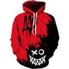 EIysee Felpe con cappuccio con grafica per uomo donna felpe con cappuccio unisex nero rosso felpe con cappuccio pullover per adolescenti ragazzi anime felpa con cappuccio fantastici disegni