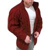 Generico Giacca Cardigan Maglia Uomo con Bottoni Invernale Taglie Forti Softshell Scollo a V Pesante Maglione Riscaldato Sweater Cotone Maglioncino Felpa Lavoro Lana Giubbotto Leggera Giacca Maglioni