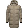 STONE HARBOUR Giacca trapuntata lunga da uomo cappotto invernale con chiusura impermeabile, tasca sulla manica e cappuccio rimovibile Thadeek XX S-3XL, marrone pietra, XL