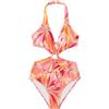 YAMAMAY - Costume da Bagno Intero Senza Ferretto, con Imbottitura Removibile, Donna, Hadria, Multicolore, Stampa Floreale