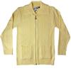 F & S LTD Cardigan da donna lavorato a maglia, con cerniera, con tasche, taglia S-XL, Giallo, Large-X-Large