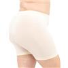 LEELA LAB Pantaloncini Ciclista Donna Taglie Forti in Morbida Microfibra, Realizzati con Tecnologia Seamless Senza Cuciture - Made in Italy