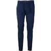 Coveri Pantalone uomo elasticizzato tinta unita con elastico in vita, coulisse e vestibilità slim fit, Blu avio 50