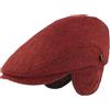 Hut Breiter Breiter Berretto Invernale da Uomo con paraorecchie, con Visiera Flatcap, 100% Lana con paraorecchie Pieghevole, Delicato sulla Pelle e Confortevole