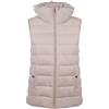 BATA Gilet da donna elegante e versatile | Imbottitura leggera frontale, retro in tessuto, collo alto, due tasche con bottone, chiusura con zip
