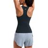 CRZ YOGA Canotta Racerback Lunghezza Vita | Senza Cuciture, Allenamento, Senza Sfregamenti, Vestibilità Snella, Girocollo, Ventagli Rete, Senza Maniche, per Donna