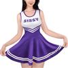 LittleForBig Cheer Sissy Bodycon - Mini abito da donna in morbida seta