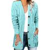 Generico Cardigan Lungo Donna Invernale Autunno Cardigan Lavorato a Maglia Comodo Caldo Giacca In Maglia Elegante Lana Curvy Maglione Aperta Davanti Traforato Taglie Forti Golfino Sciolto Manica Lunga