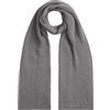 Tommy Hilfiger Uomo Sciarpa Flag Pima Cotton Cash in Maglia a Costine, Grigio (Mid Grey Heather), Taglia Unica