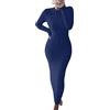 ShangSRS Vestiti Lungo Donna Girocollo Abito in Maglia a Maniche Lunghe Ritorto Vestito Abiti Lunghi Casual